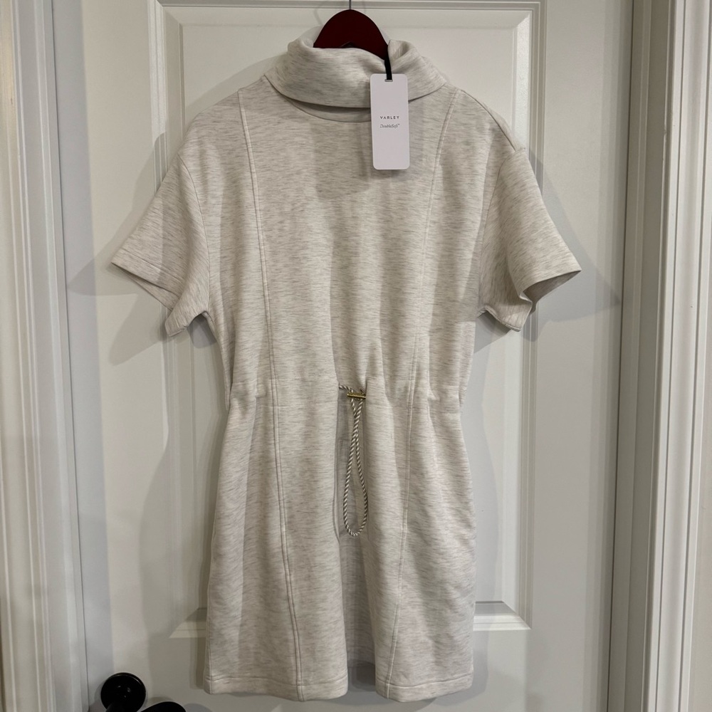 Varley Sophie Ivory Marl DoubleSoft Dress - Picture 5 of 10